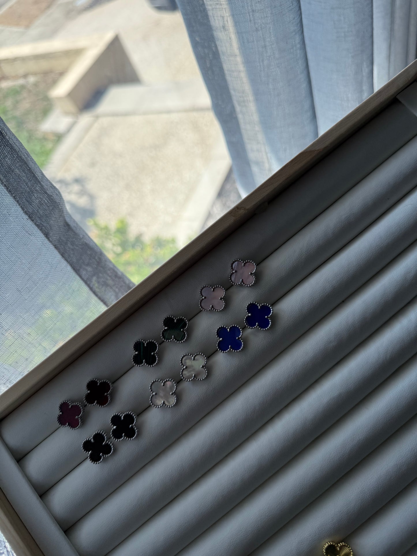 Silver Clover Earring