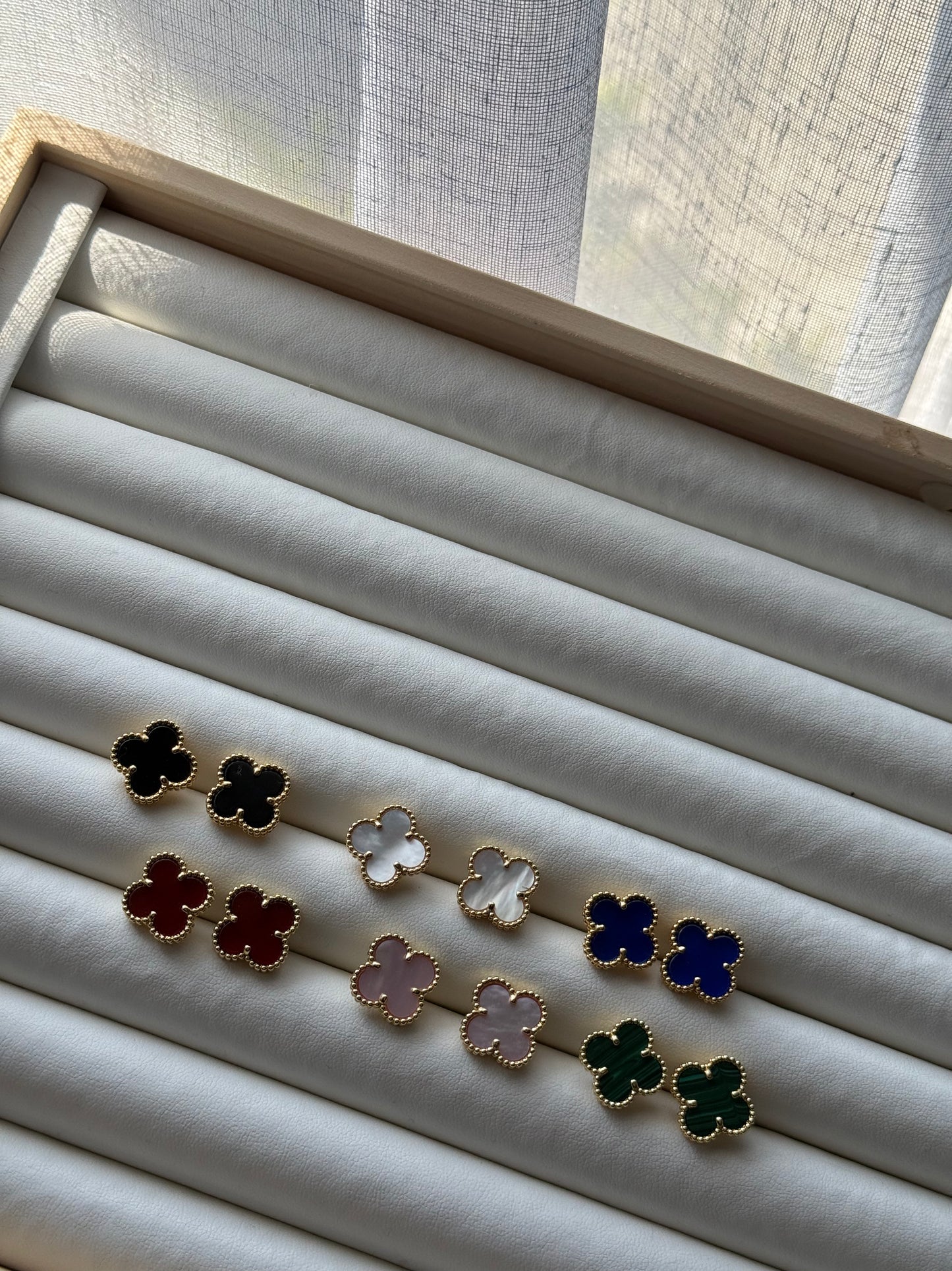 Gold Plated Clover Earring