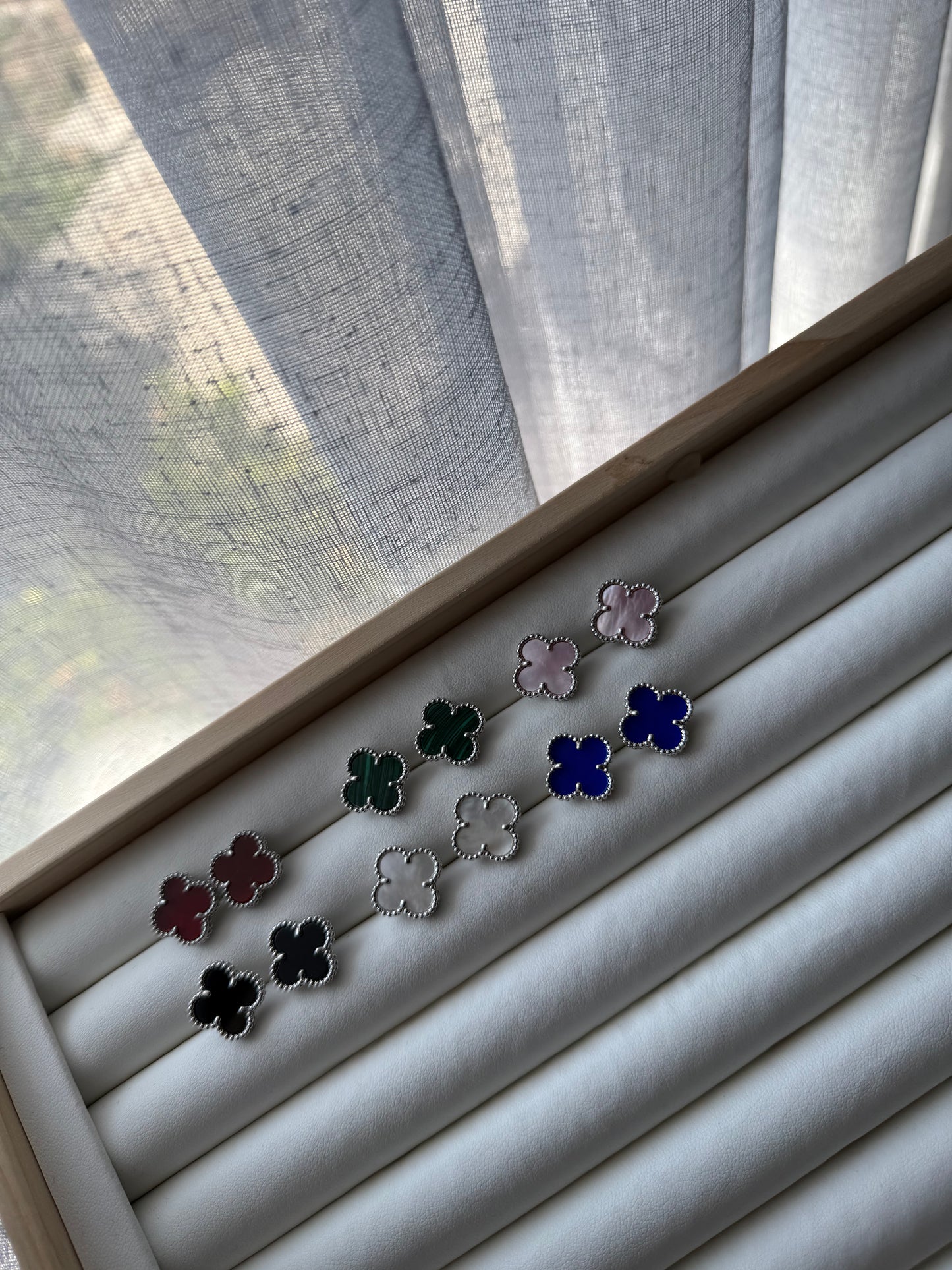 Silver Clover Earring