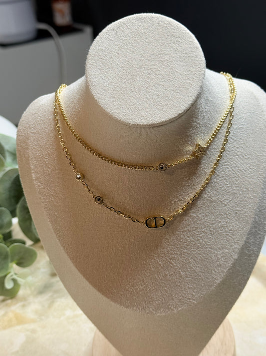 Bella Chain Duo Necklace
