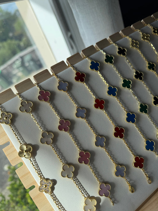 Gold Clover Bracelet