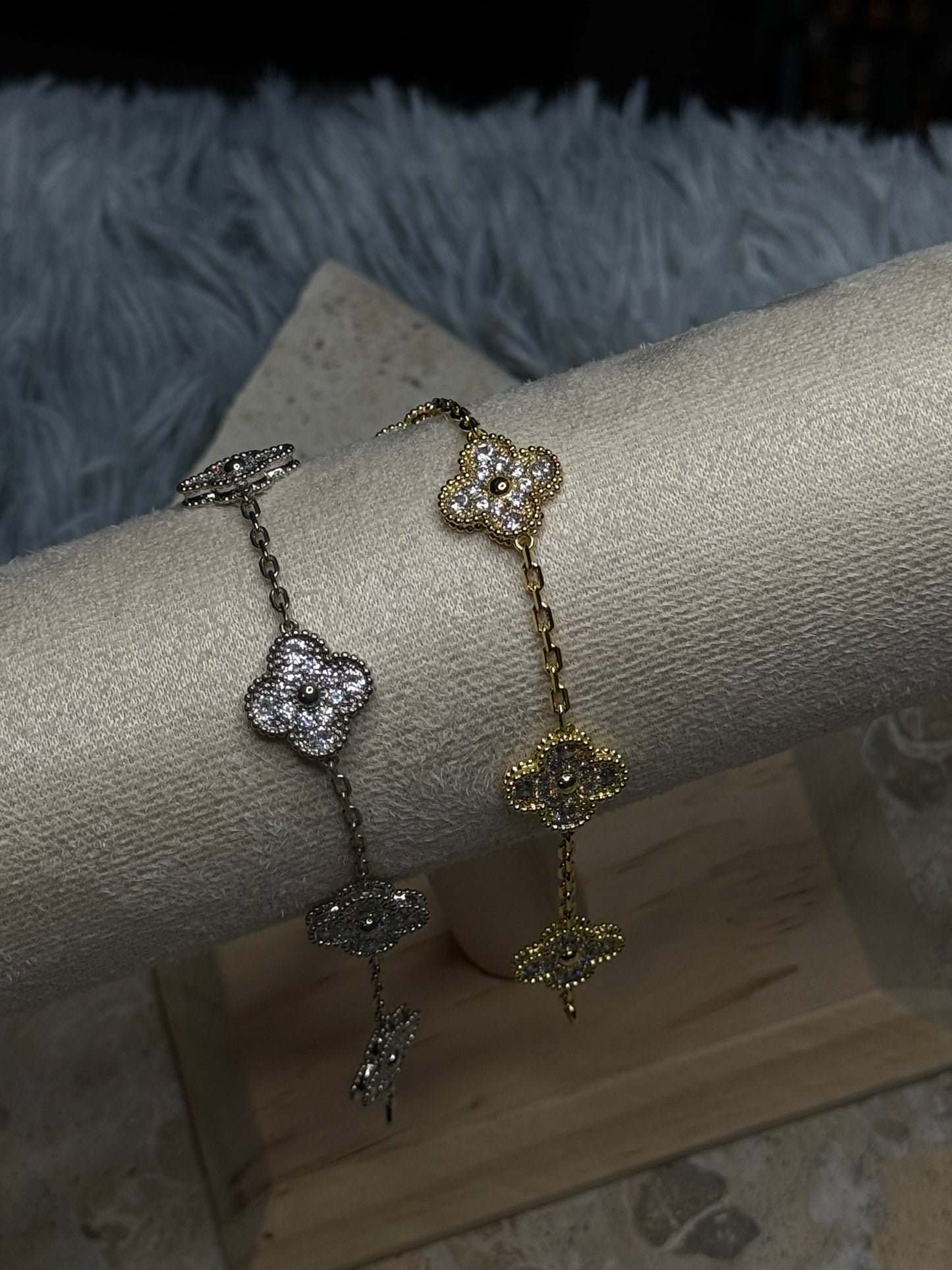 Bling Clover Bracelet